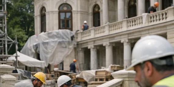 Sadabad Sarayı restorasyonunda sona yaklaşılıyor